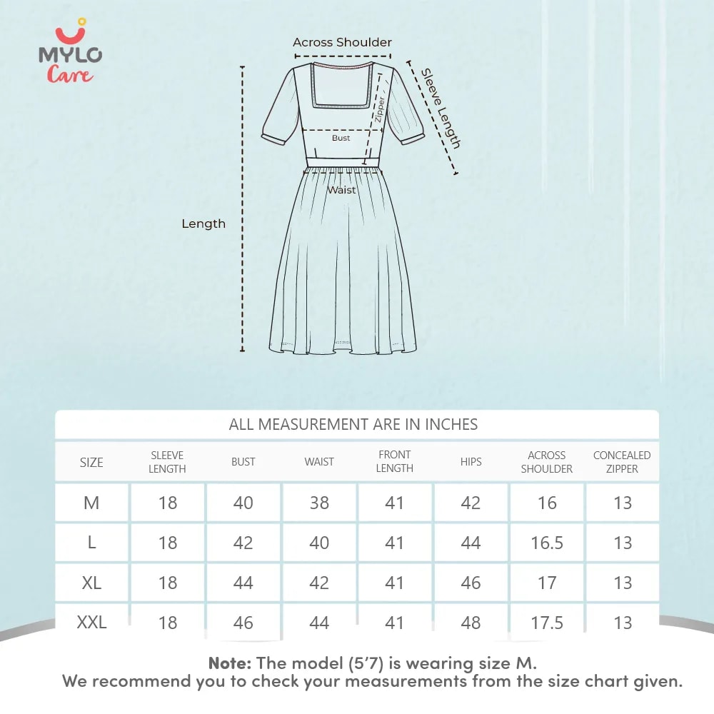 Maternity Dresses For Women with Both Side Zipper For Easy Feeding | Adjustable Belt for Growing Belly | Maxi Nighty Dress | Liberty Green | XL