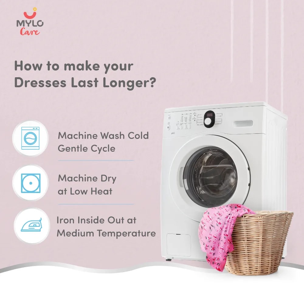 Maternity Dresses For Women with Both Side Zipper For Easy Feeding | Adjustable Belt for Growing Belly | Maxi Nighty Dress | Pink Peony | M