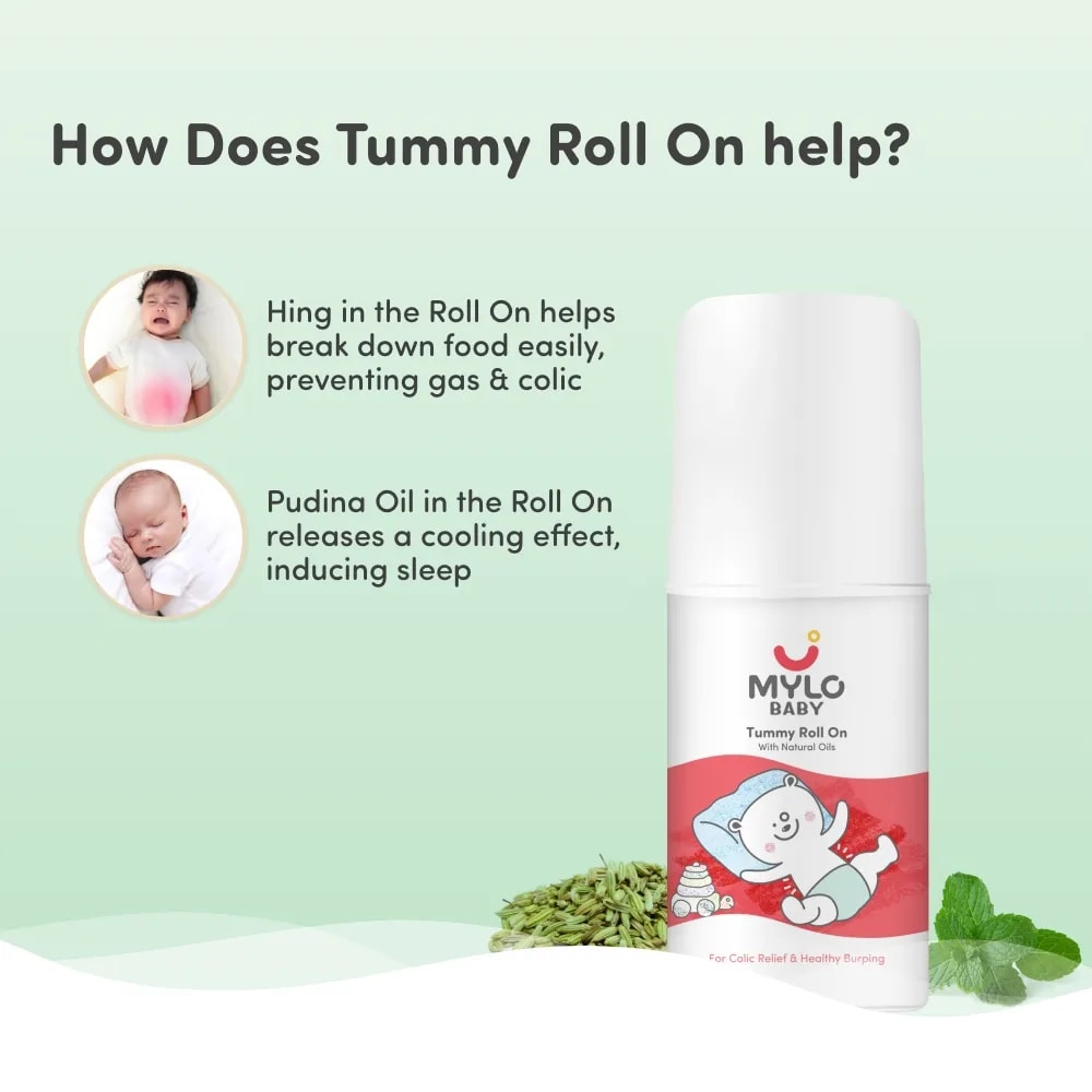 Super Saver Combo - Baby Diaper Pants Small (S) Size 4-8 kgs (84 count) Leak Proof + Tummy Roll On For Baby For Gas & Colic - 40 ml