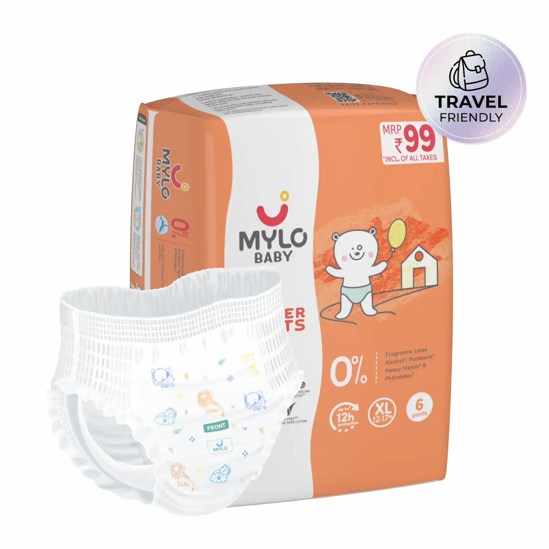 Mylo Baby Diaper Pants XL Size Pack of 6