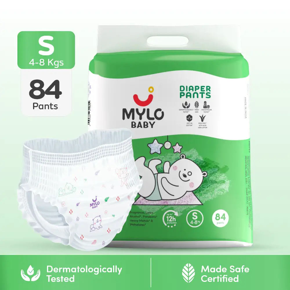 Mylo Baby Diaper Pants S Size 4-8 kgs Pack of 84