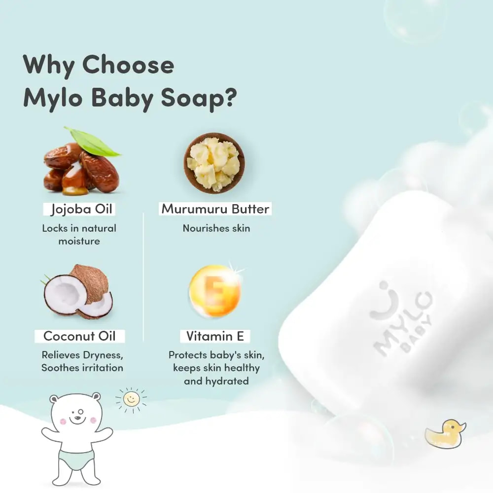 Super Saver Combo- Baby Soap 125 gm (Pack of 2) + Baby Powder 300 gm