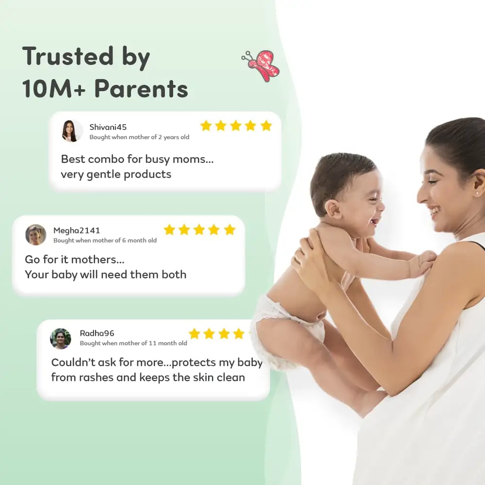 Baby Diaper Pants Small (S) Size 4-8 kgs (Jumbo Pack) + Baby Head to Toe Wash