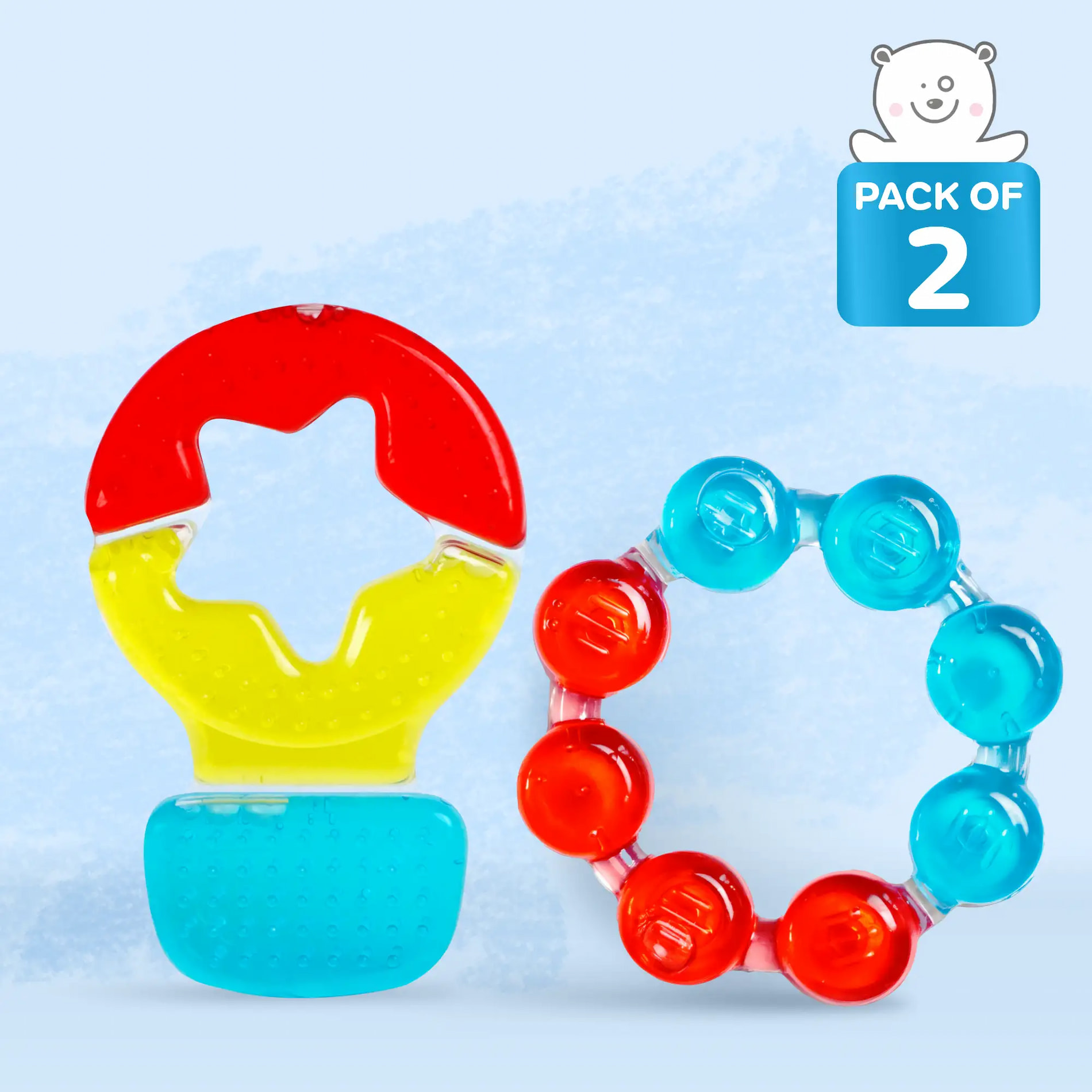 Teether for Kids PO2 - Ring + Hot Air Balloon