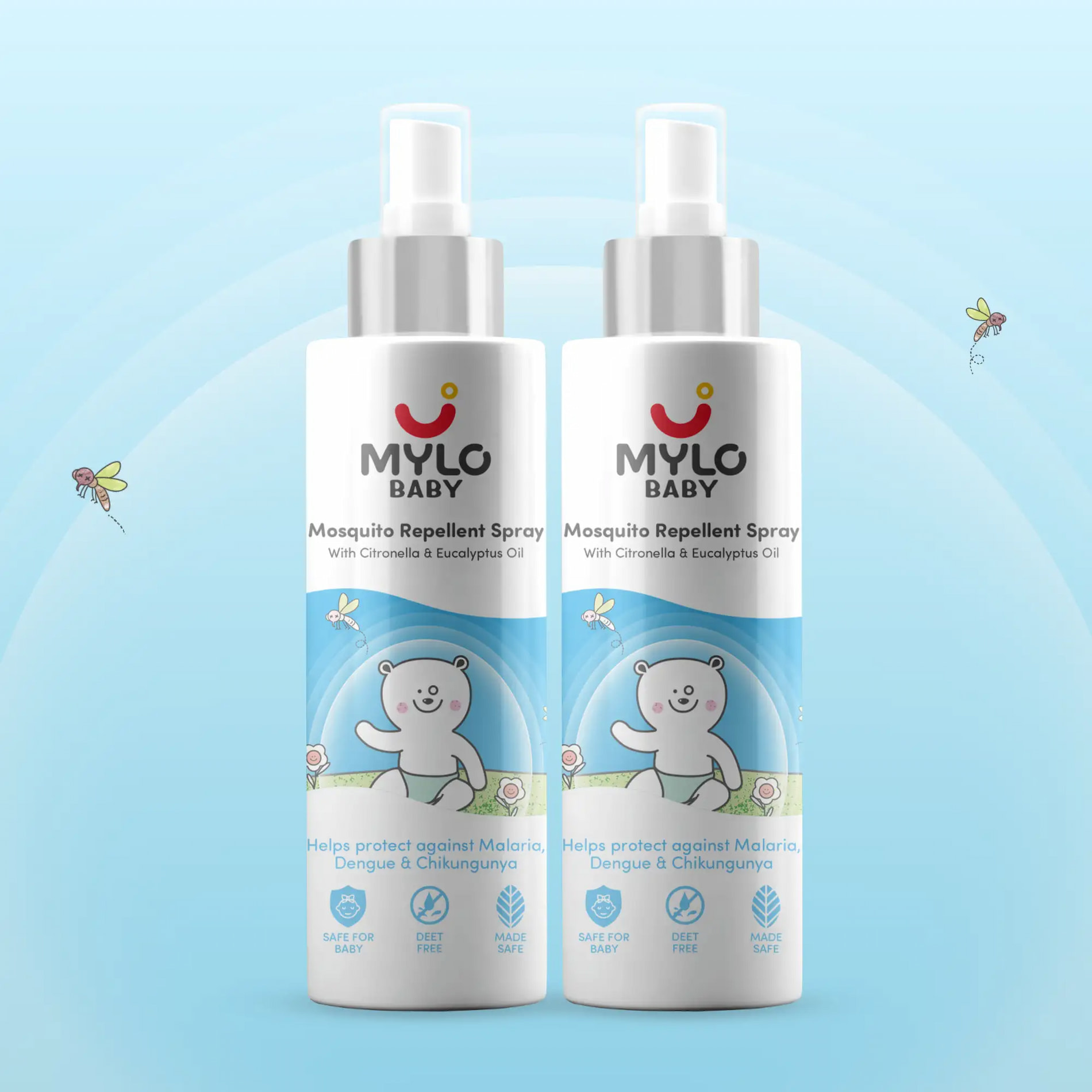 Baby Mosquito Spray - 100 ml - Pack of 2