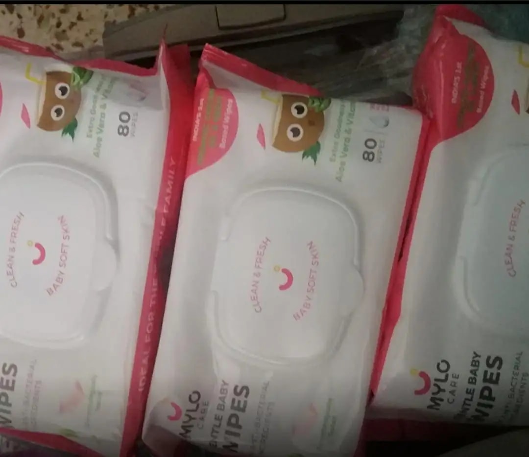 Gentle Baby Wipes With Lid - Organic Coconut Oil, Neem, Aloe Vera and Vitamin E | 98% Pure Water | Dermatologically Tested (Pack of 6) - 72 Wipes Per Pack
