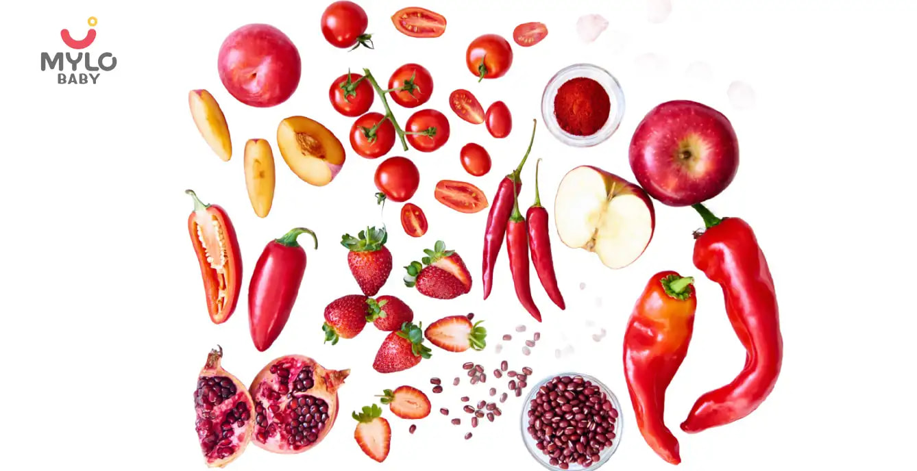 The A-Z Guide on Red Colour Fruits & Red Colour Vegetables for Kids