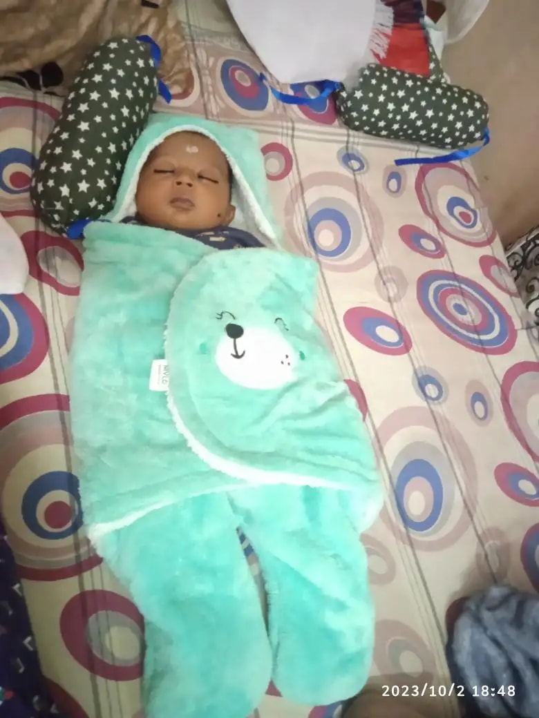 Baby Wrapper for New Born | Baby Swaddling Wrapper | 4-in-1 All Season AC Blanket cum Sleeping Bag for Baby 0-6 Months - Light Pink & Mint Green