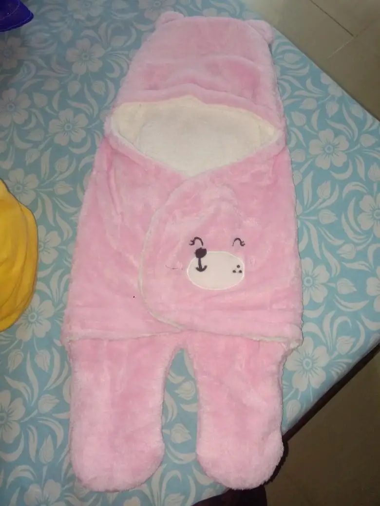 Baby Wrapper for New Born | Baby Swaddling Wrapper | 4-in-1 All Season AC Blanket cum Sleeping Bag for Baby 0-6 Months - Light Pink & Mint Green