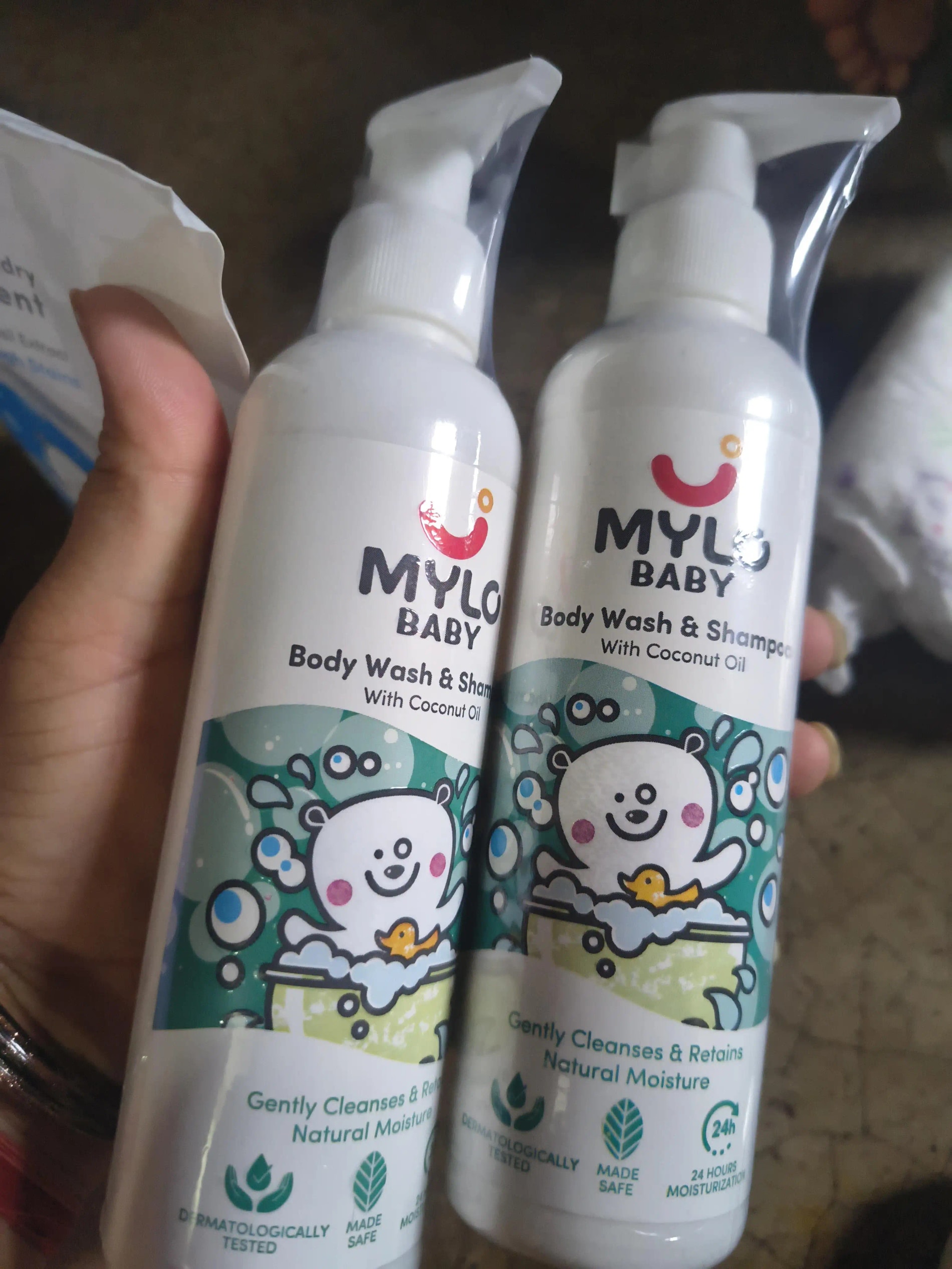 Baby Shampoo and Body Wash | Gentle Cleansing Head-to-Toe | Tear Free Formulation | Retains Natural Moisture | Dermatologically Tested | Made Safe Certified- 200 ml - Pack of 2