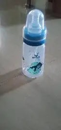 2-in-1 Baby Feeding Bottle | BPA Free with Anti-Colic Nipple & Spoon | Easy Flow Neck Design - Lion & Giraffe 125ml & 250ml