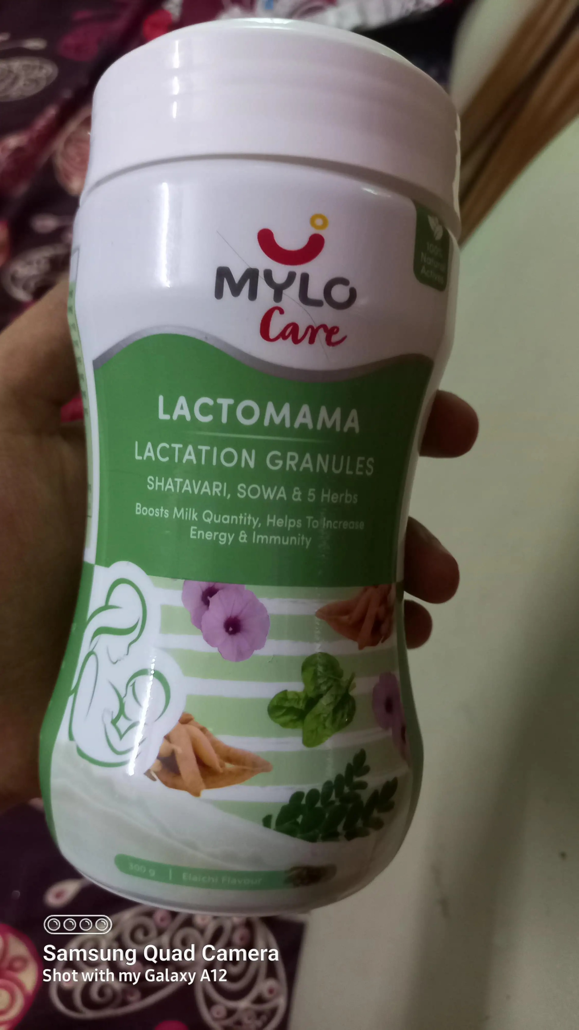 Mylo LactoMama ™ | With Shatavari, Sowa & 5 herbs | Natural Supplement for Boosting Breast Milk | 100% Natural Ingredients | 300g | Pack of 2 | Elaichi