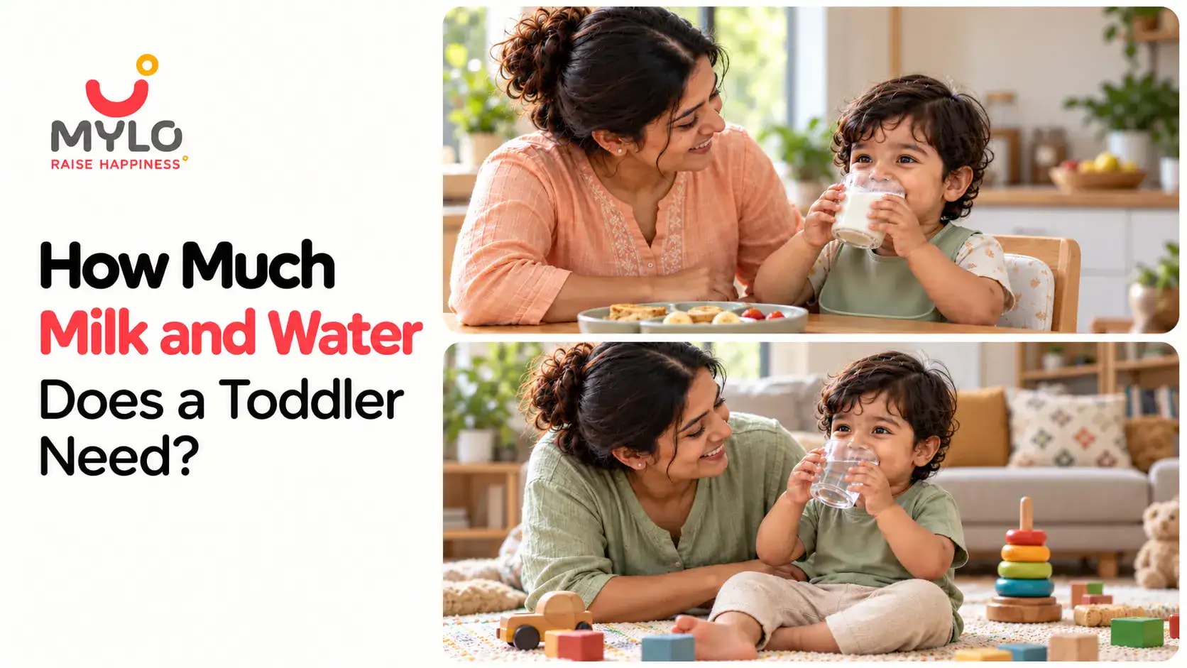 Images related to How Much Milk and Water Does a Toddler Need?