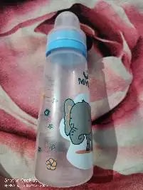 2-in-1 Baby Feeding Bottle | BPA Free with Anti-Colic Nipple & Spoon | Easy Flow Neck Design - Lion & Giraffe 125ml & 250ml