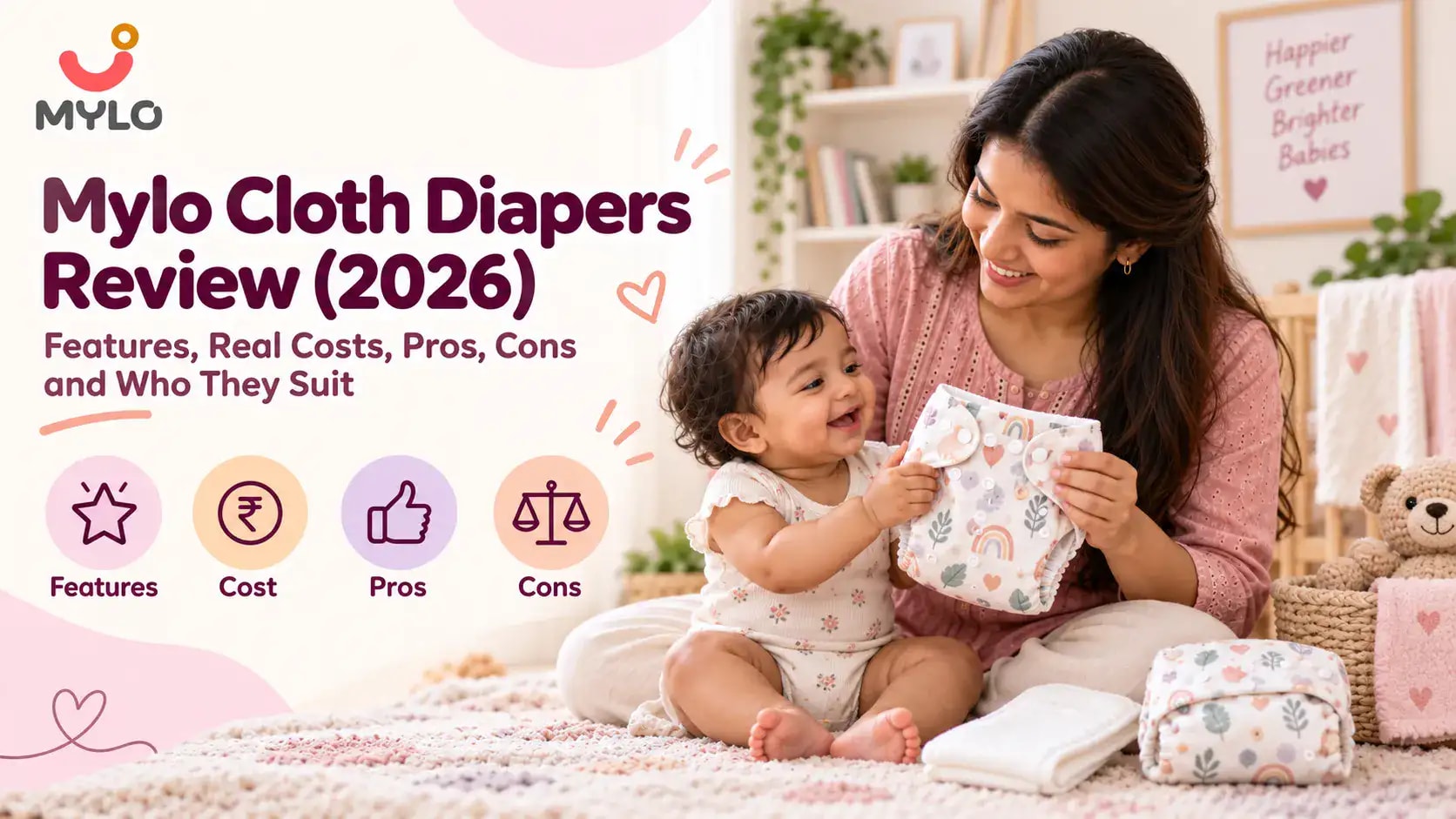 Mylo Cloth Diapers Review (2026): Features, Real Costs, Pros, Cons and Who They Suit