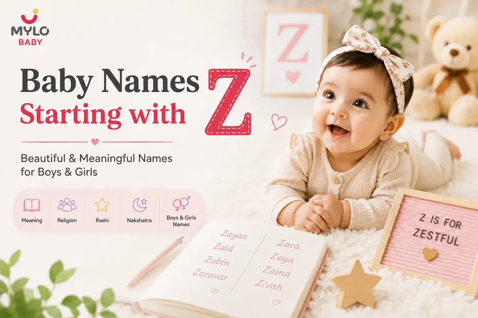 Baby Names Starting With Z for Boys & Girls: Meanings, Religion, Rashi & Nakshatra
