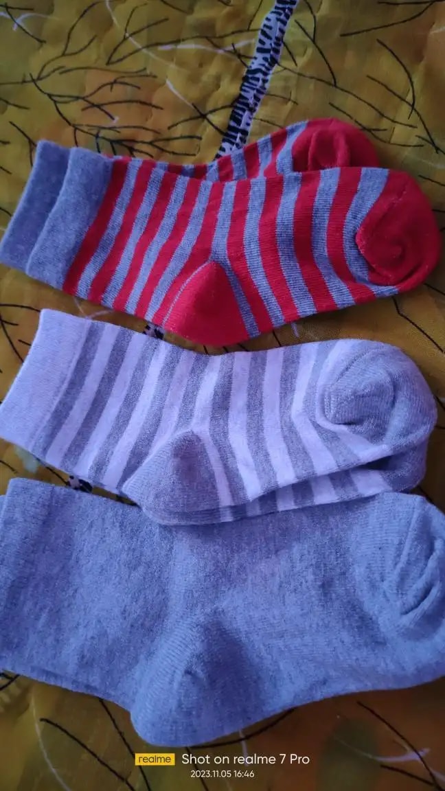 Baby Socks 6-12 Months | Elasticated & Antibacterial | Breathable, Shrinkable, Sweat & Wear Resistant | Unisex Dino | Pack of 3