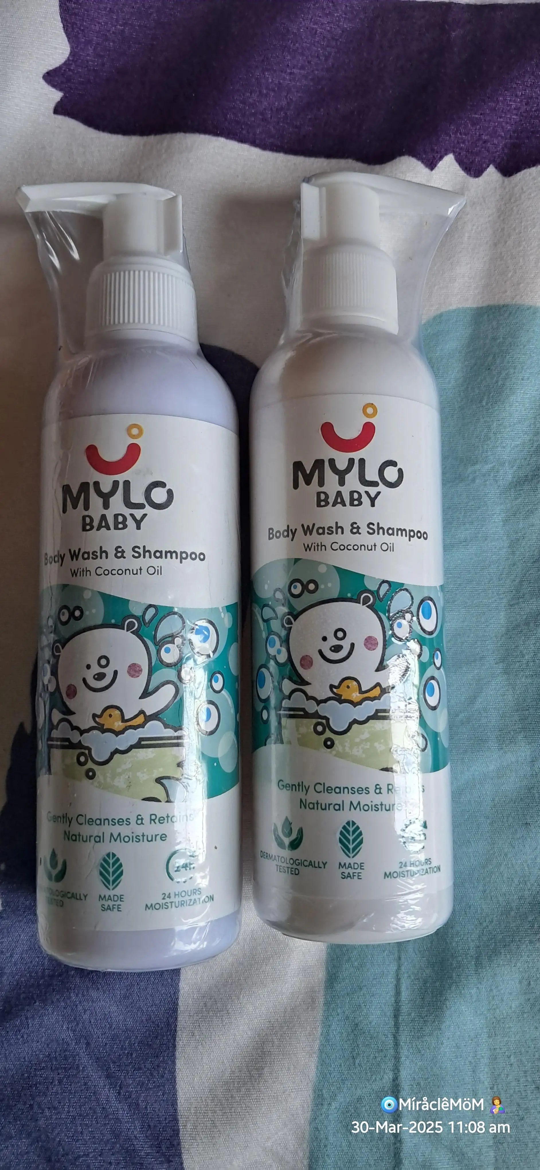 Baby Shampoo and Body Wash | Gentle Cleansing Head-to-Toe | Tear Free Formulation | Retains Natural Moisture | Dermatologically Tested | Made Safe Certified- 200 ml - Pack of 2