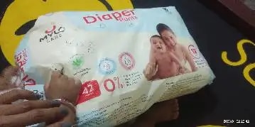 Mylo Baby New Born Diaper Pants | Up to 5Kgs | with Wetness Indicator | 92 Count