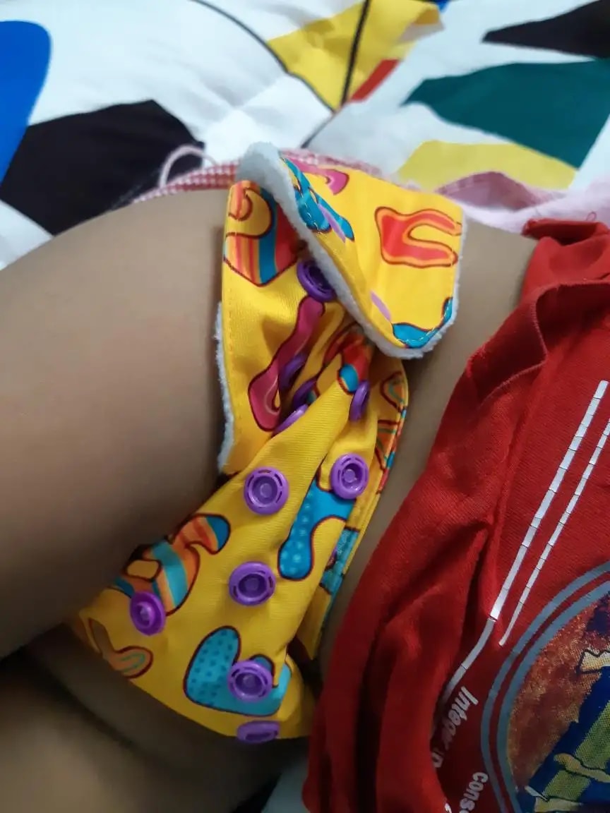 Adjustable Washable & Reusable Cloth Diaper With Absorbent Insert Pad (3M-3Y) | Oeko-Tex Certified - Rainbow, Floral Spring & Heart Doodles