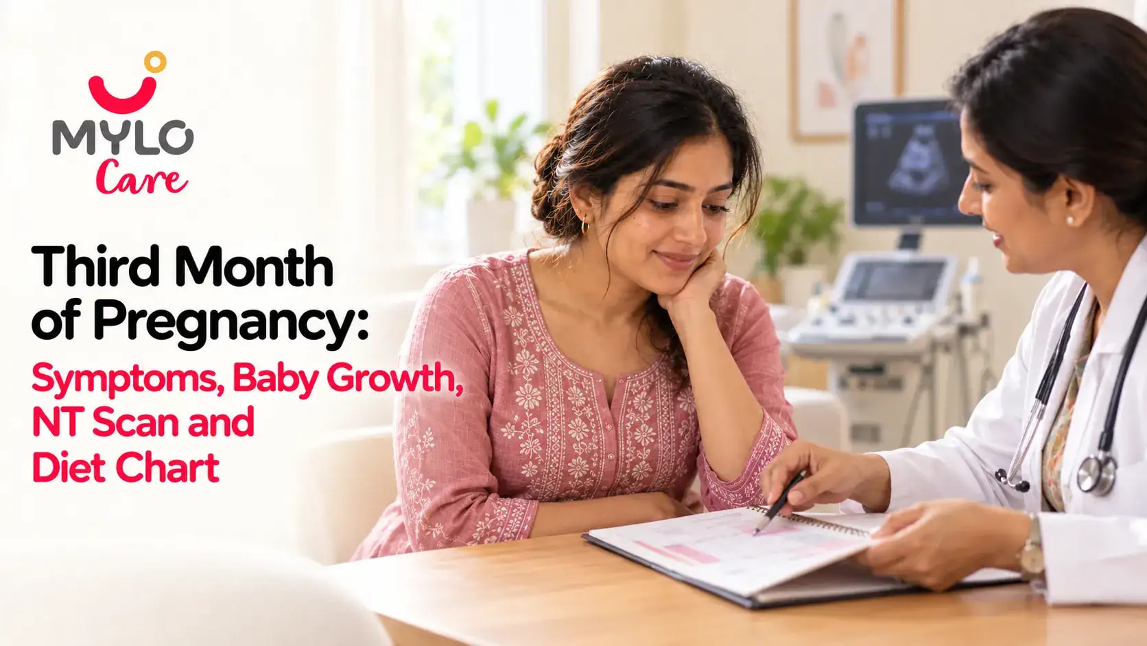 Images related to Third Month of Pregnancy: Symptoms, Baby Growth, NT Scan and Diet Chart