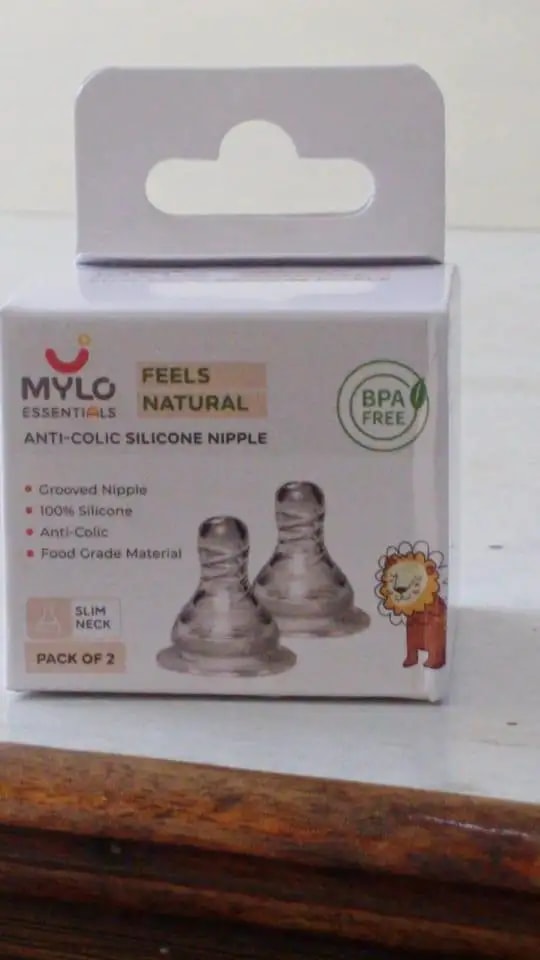 Feels Natural Anti Colic Fast (F) Flow Grooved Baby Nipple | BPA Free | Breast-Like Nipple | Food Grade Material | Wide Base for Better Latch | Can be Sterilized | Microwave Safe | Fits Most Standard Bottles - Pack of 2
