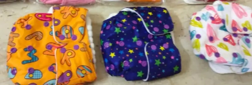 Adjustable Washable & Reusable Cloth Diaper With Absorbent Insert Pad (3M-3Y) | Oeko-Tex Certified - Rainbow, Floral Spring & Heart Doodles