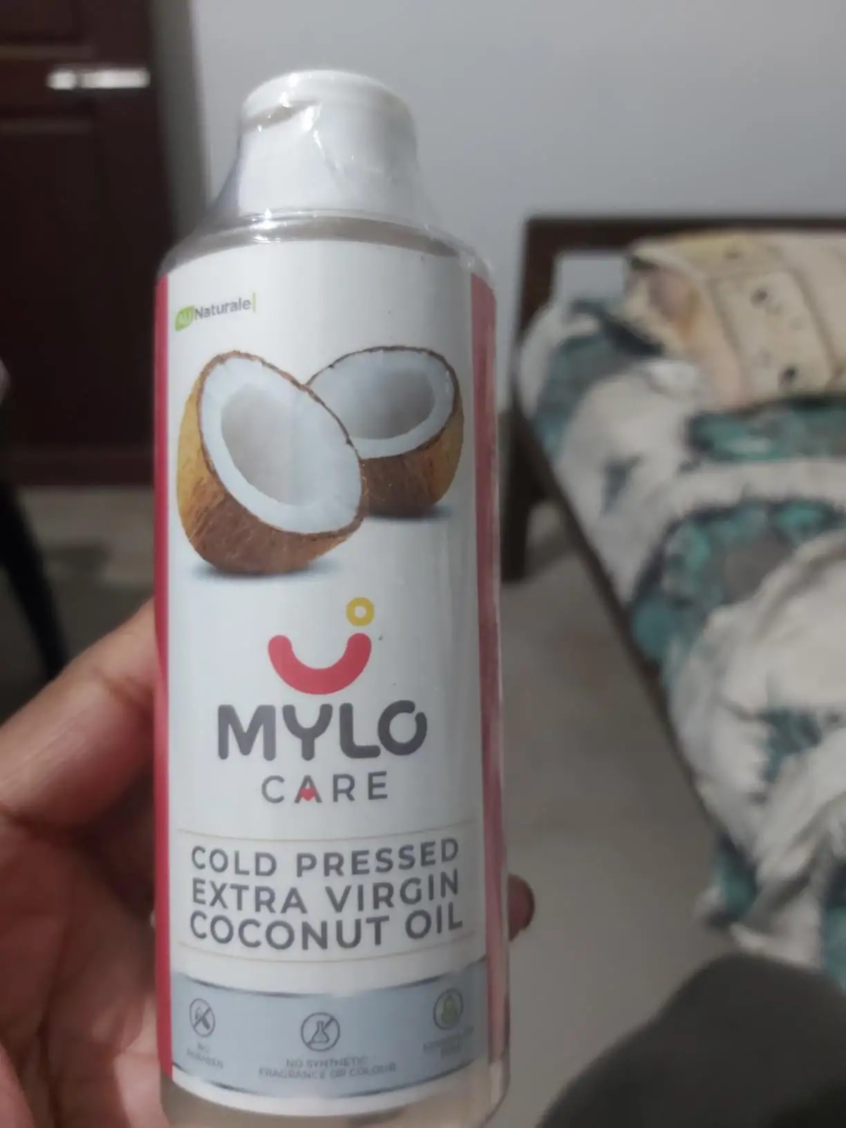 Cold Pressed Extra Virgin Coconut Oil for Skin & Hair - Nourishes Skin Deeply | Reduces Dandruff | Strengthens Hair | Soothes Baby's Rashes - 200 ml