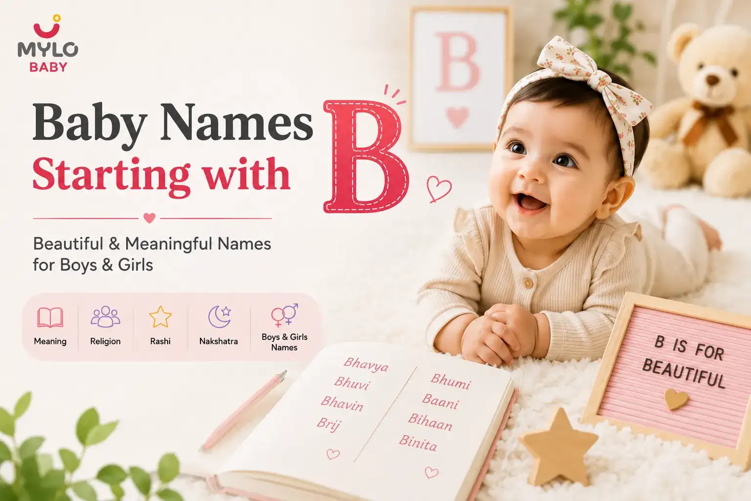 Images related to Baby Names Starting With B for Boys & Girls: Meanings, Religion, Rashi & Nakshatra 
