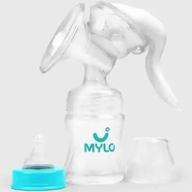 Manual Breast Pump For Feeding Mothers | Anti Colic & BPA Free | Compact & Lightweight | Easy to hold | Easy to Clean | With Bottle (150 ml)