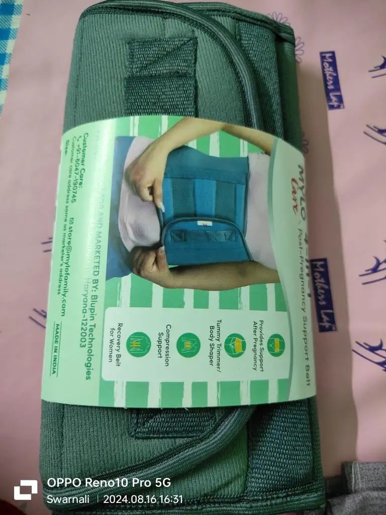 Post Pregnancy Belt After Delivery | Tightens Tummy | Improves Posture | Provides Back Support | Belly fat Loss Belt | Comfortable & Lightweight - M