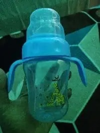 Baby Sipper | 2-in-1 Convertible Sipper with Spout & Straw | Sipper Bottle for Kids - 150ml - BPA-Free (Green)