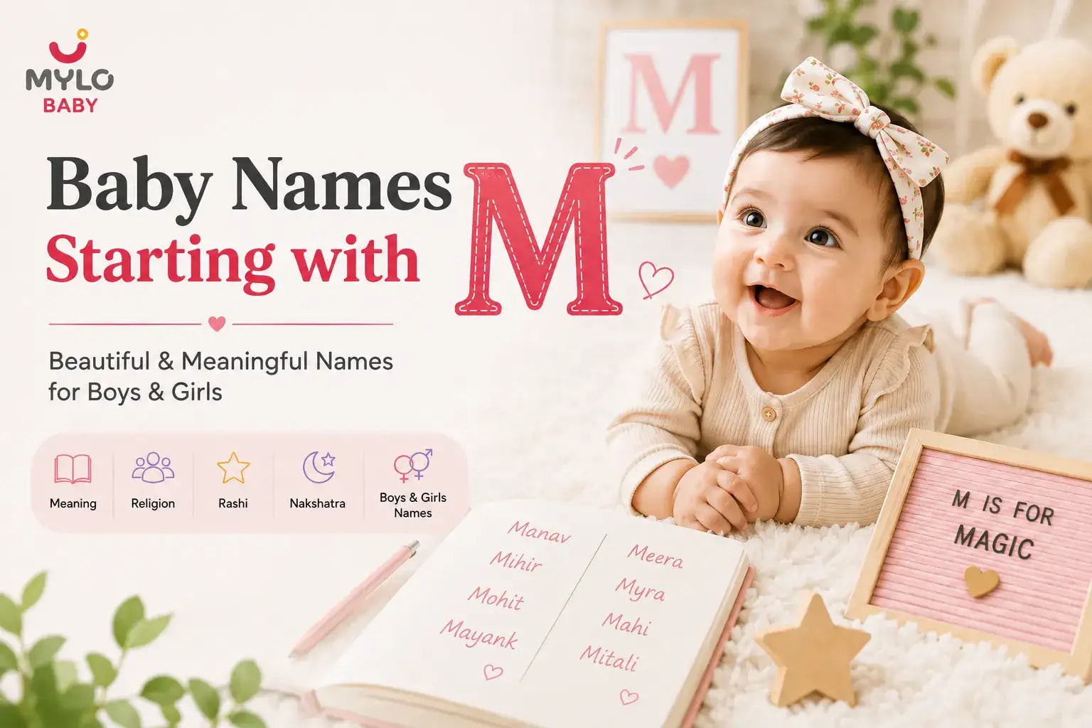 Baby Names Starting With M for Boys & Girls: Meanings, Religion, Rashi & Nakshatra
