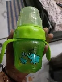Baby Sipper | 2-in-1 Convertible Sipper with Spout & Straw | Sipper Bottle for Kids - 150ml - BPA-Free (Green)