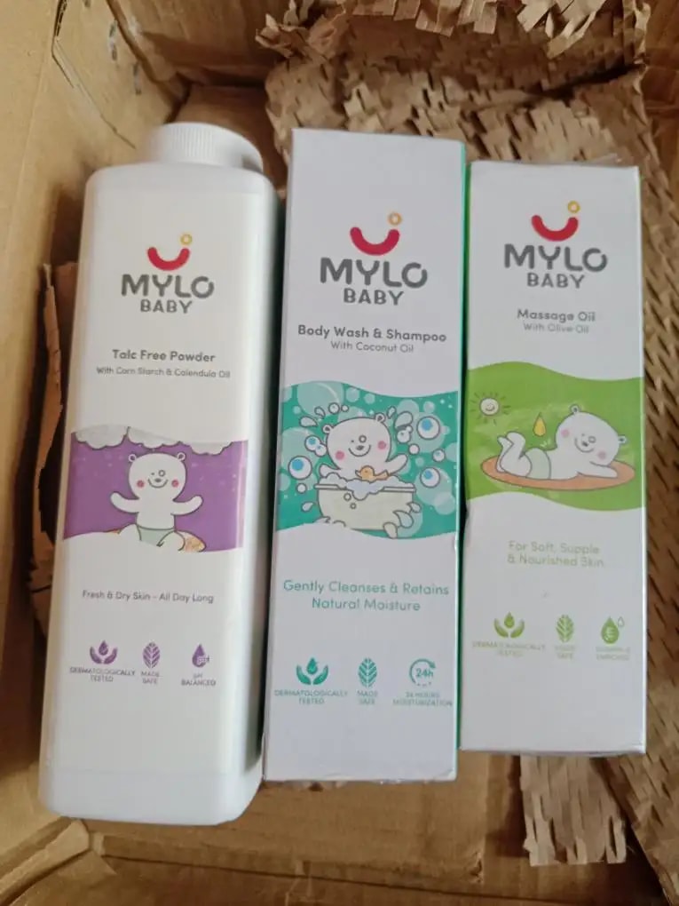 Baby Bath Regime Kit - Massage Oil (200ml), Head to Toe Wash (200ml) & Talc-Free Powder (300gm)