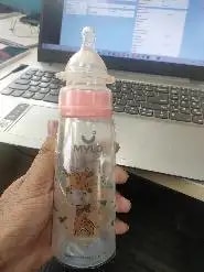 2-in-1 Baby Feeding Bottle | BPA Free with Anti-Colic Nipple & Spoon | Easy Flow Neck Design - Lion & Giraffe 125ml & 250ml