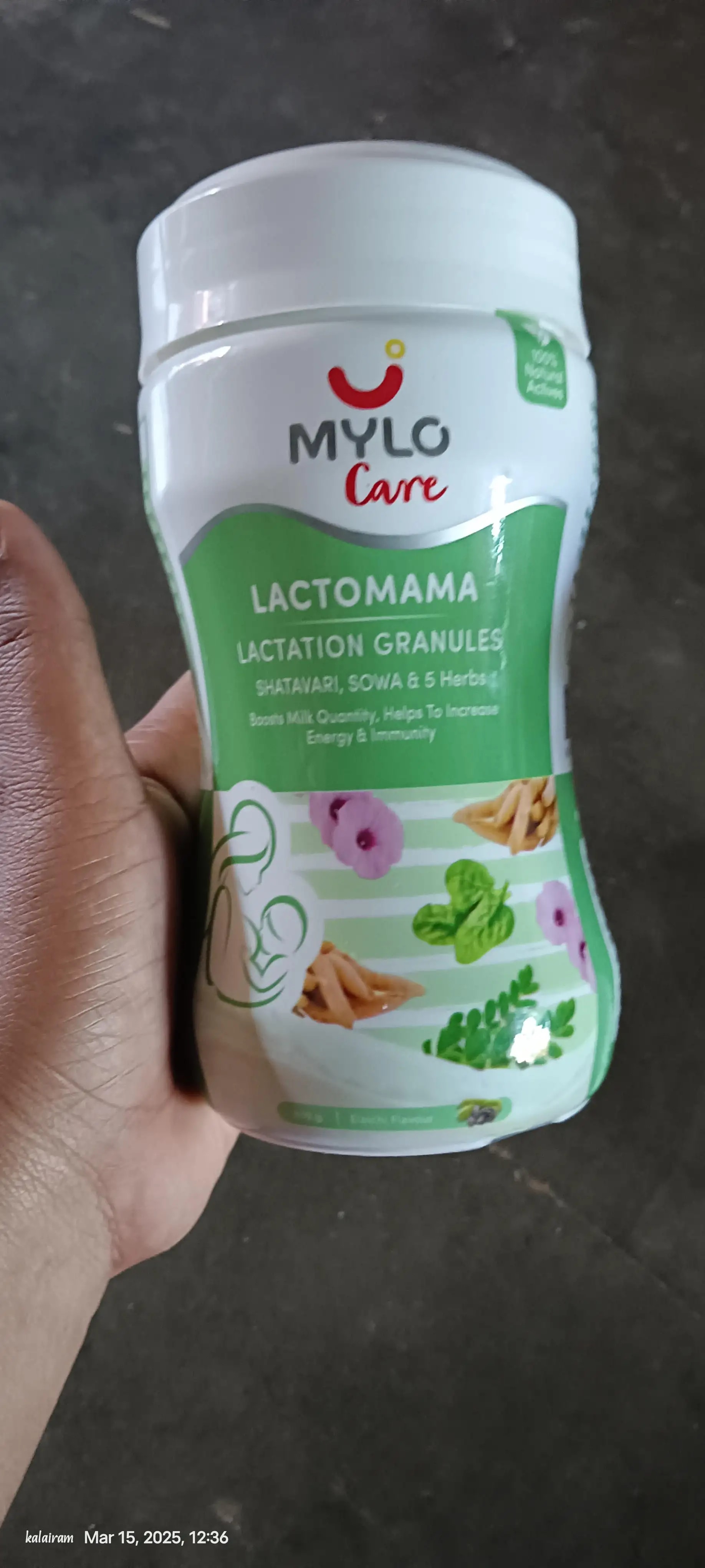 Mylo LactoMama ™ | With Shatavari, Sowa & 5 herbs | Natural Supplement for Boosting Breast Milk | 100% Natural Ingredients | 300g | Pack of 2 | Elaichi