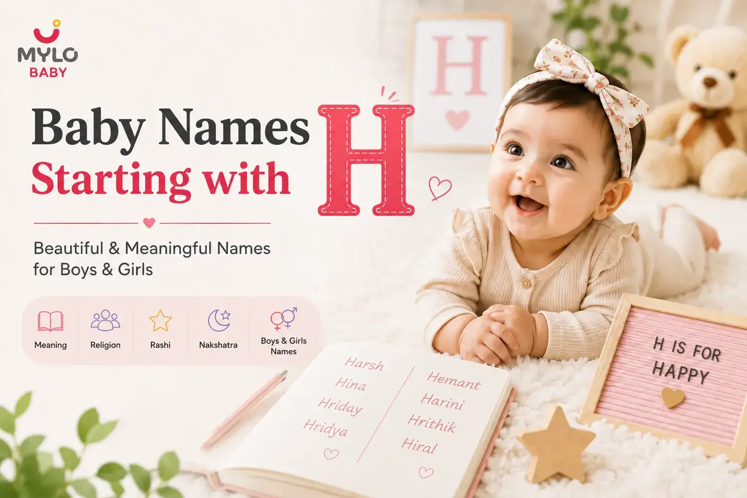 Images related to Baby Names Starting With H for Boys & Girls: Meanings, Religion, Rashi & Nakshatra
