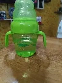 Baby Sipper | 2-in-1 Convertible Sipper with Spout & Straw | Sipper Bottle for Kids - 150ml - BPA-Free (Green)