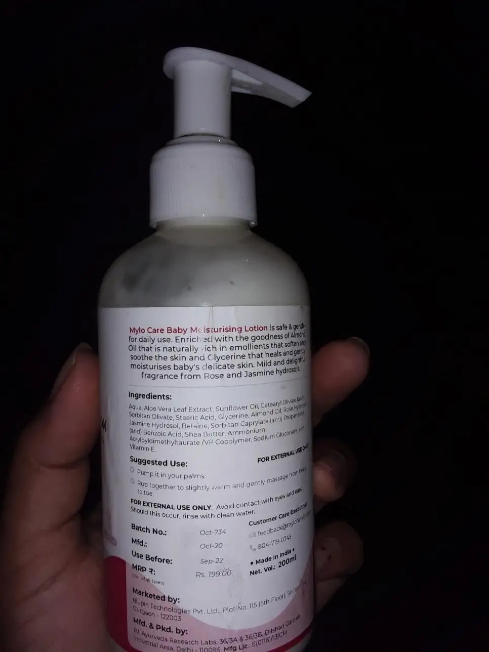 Baby Lotion for Kids | Made Safe Certified | Dermatologically Tested | Long Lasting 24 Hours Moisturisation | Soothes Dryness - 200 ml