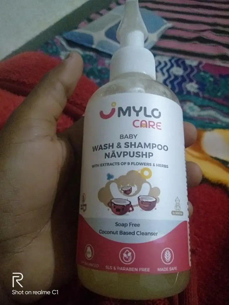 Baby Shampoo and Body Wash | Gentle Cleansing Head-to-Toe | Tear Free Formulation | Retains Natural Moisture | Dermatologically Tested | Made Safe Certified- 200 ml - Pack of 2
