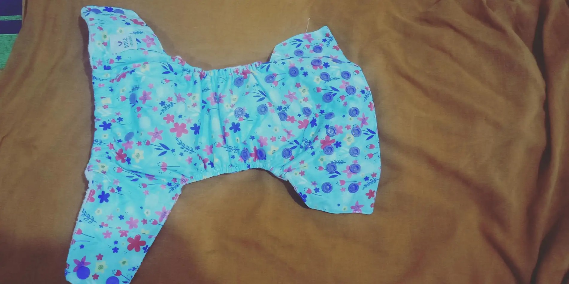 Adjustable Washable & Reusable Cloth Diaper With Absorbent Insert Pad (3M-3Y) | Oeko-Tex Certified - Rainbow, Floral Spring & Heart Doodles