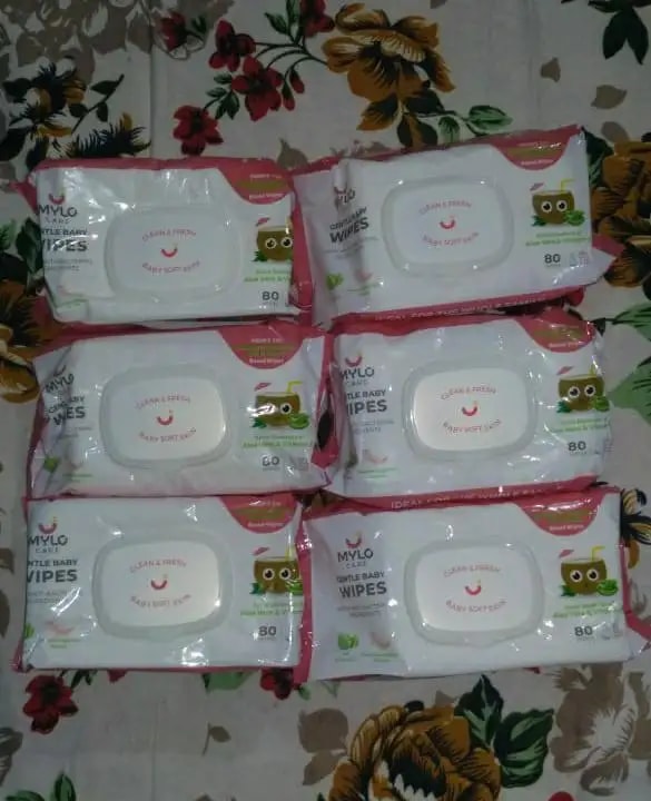 Gentle Baby Wipes With Lid - Organic Coconut Oil, Neem, Aloe Vera and Vitamin E | 98% Pure Water | Dermatologically Tested (Pack of 6) - 72 Wipes Per Pack
