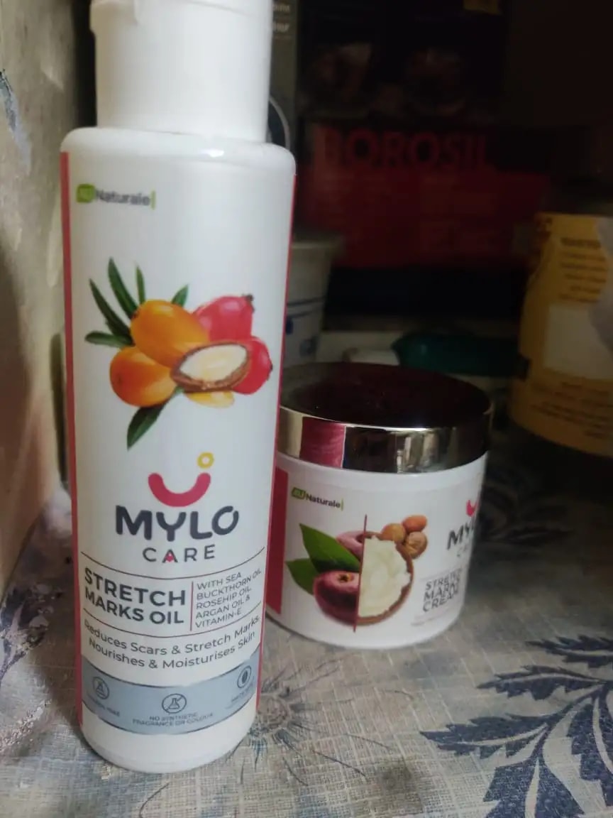Stretch Marks Kit - Removes Scars | Made with Natural Ingredients | Tightens Skin - (1 Stretch Mark Oil - 100 ml, 2 Stretch Marks Cream - 100ml each)