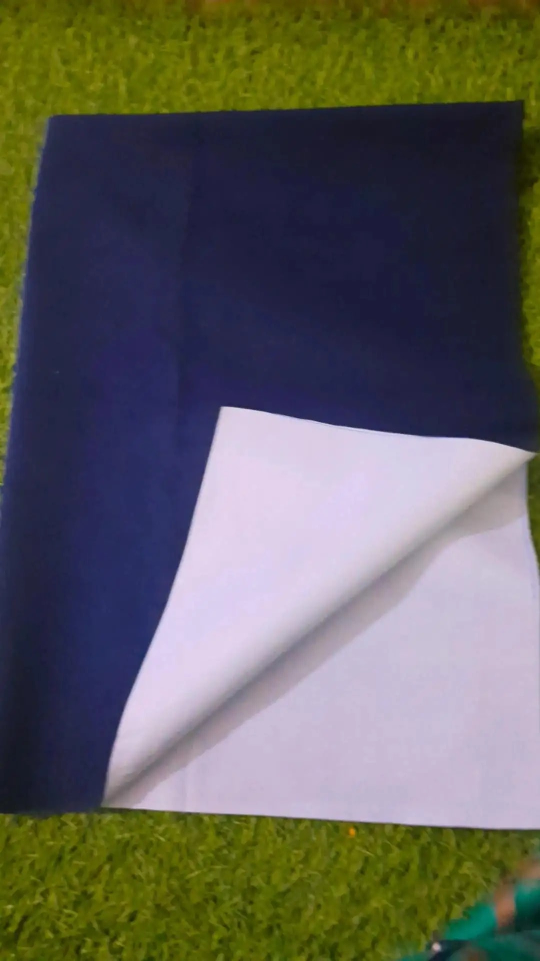 Waterproof Extra Absorbent Baby Dry Sheet & Bed Protector | Guards Against Spills, Stains & Nappy Leaks | Foldable & Portable - Navy Blue - M