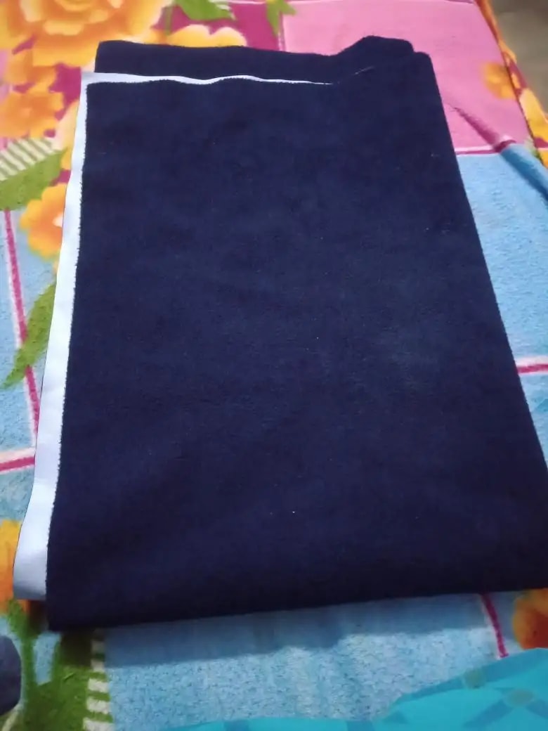 Waterproof Extra Absorbent Baby Dry Sheet & Bed Protector | Guards Against Spills, Stains & Nappy Leaks | Foldable & Portable - Navy Blue - M