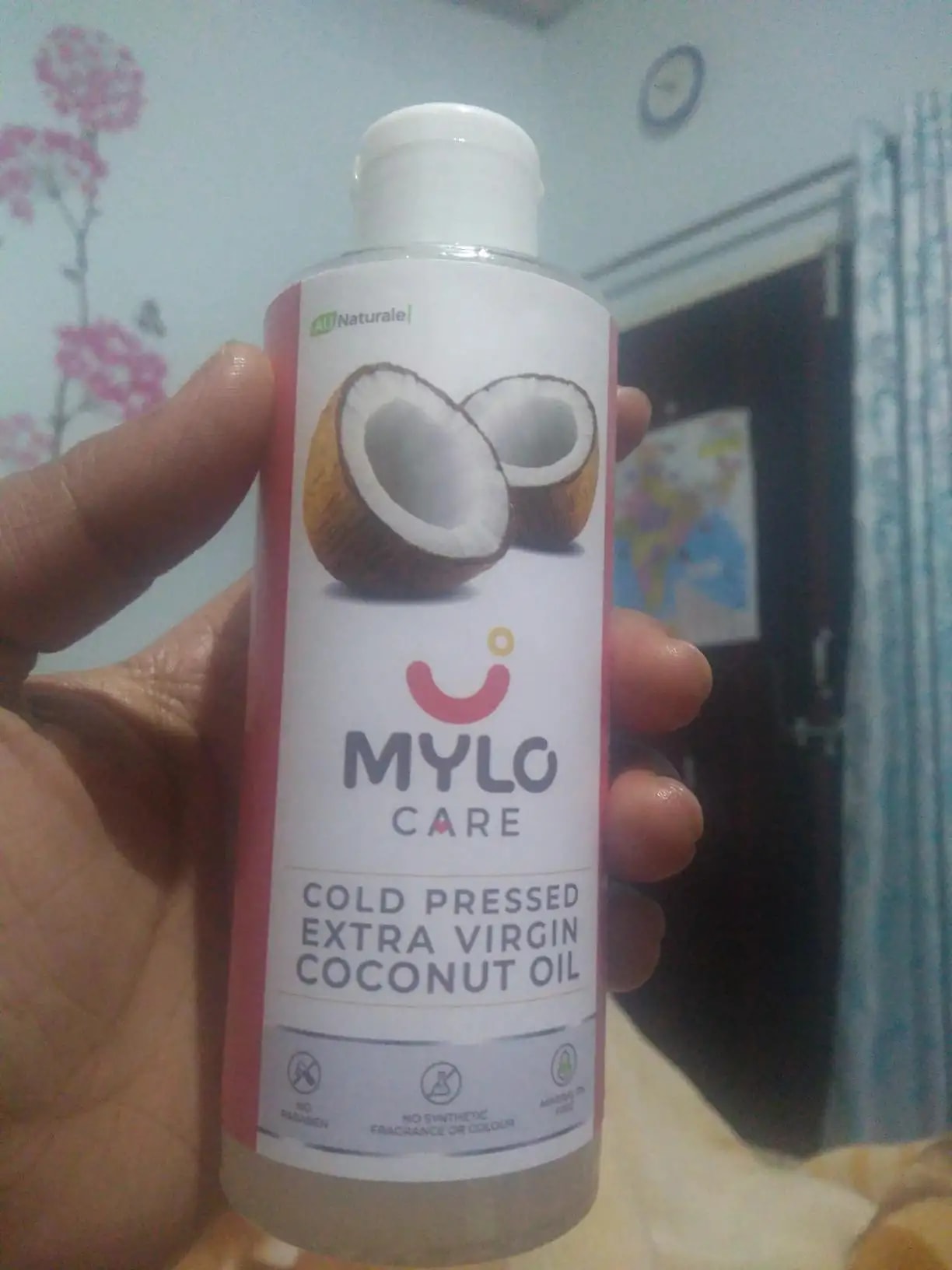 Cold Pressed Extra Virgin Coconut Oil for Skin & Hair - Nourishes Skin Deeply | Reduces Dandruff | Strengthens Hair | Soothes Baby's Rashes - 200 ml