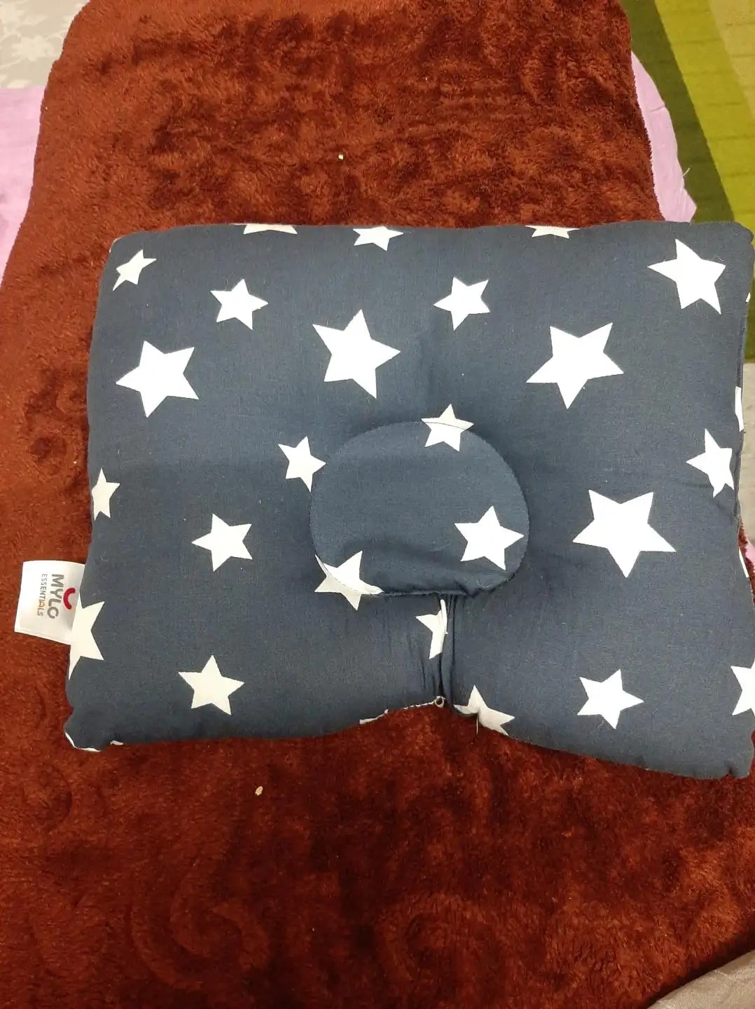Premium Head Shaping Baby Pillow | Provides Neck Support | Prevents Flat Head Syndrome | Portable & Lightweight | 0-36 Months | Shades of Grey