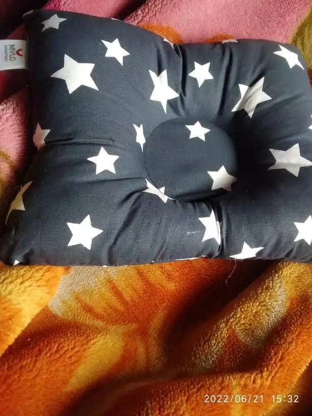 Premium Head Shaping Baby Pillow | Provides Neck Support | Prevents Flat Head Syndrome | Portable & Lightweight | 0-36 Months | Shades of Grey