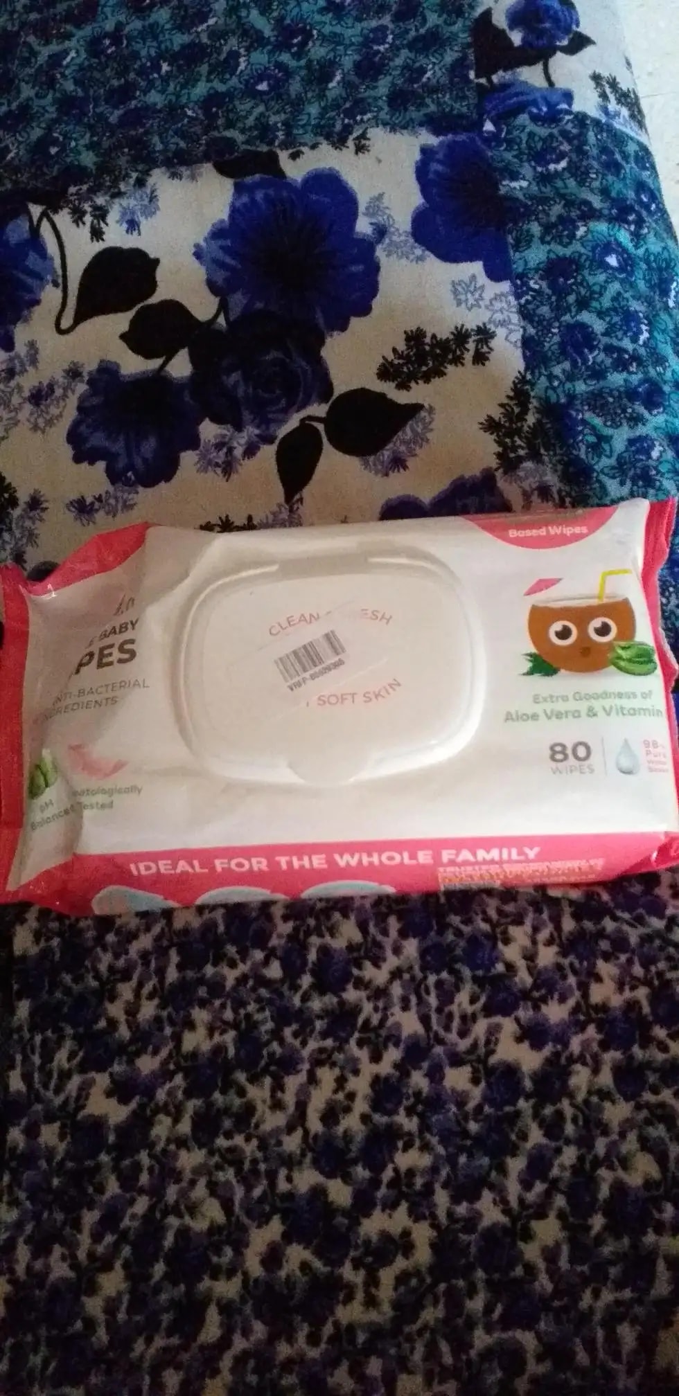 Gentle Baby Wipes With Lid - Organic Coconut Oil, Neem, Aloe Vera and Vitamin E | 98% Pure Water | Dermatologically Tested (Pack of 6) - 72 Wipes Per Pack